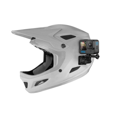 GoPro front and side helmet mount for motorcycle, ski or bicycle helmets - black